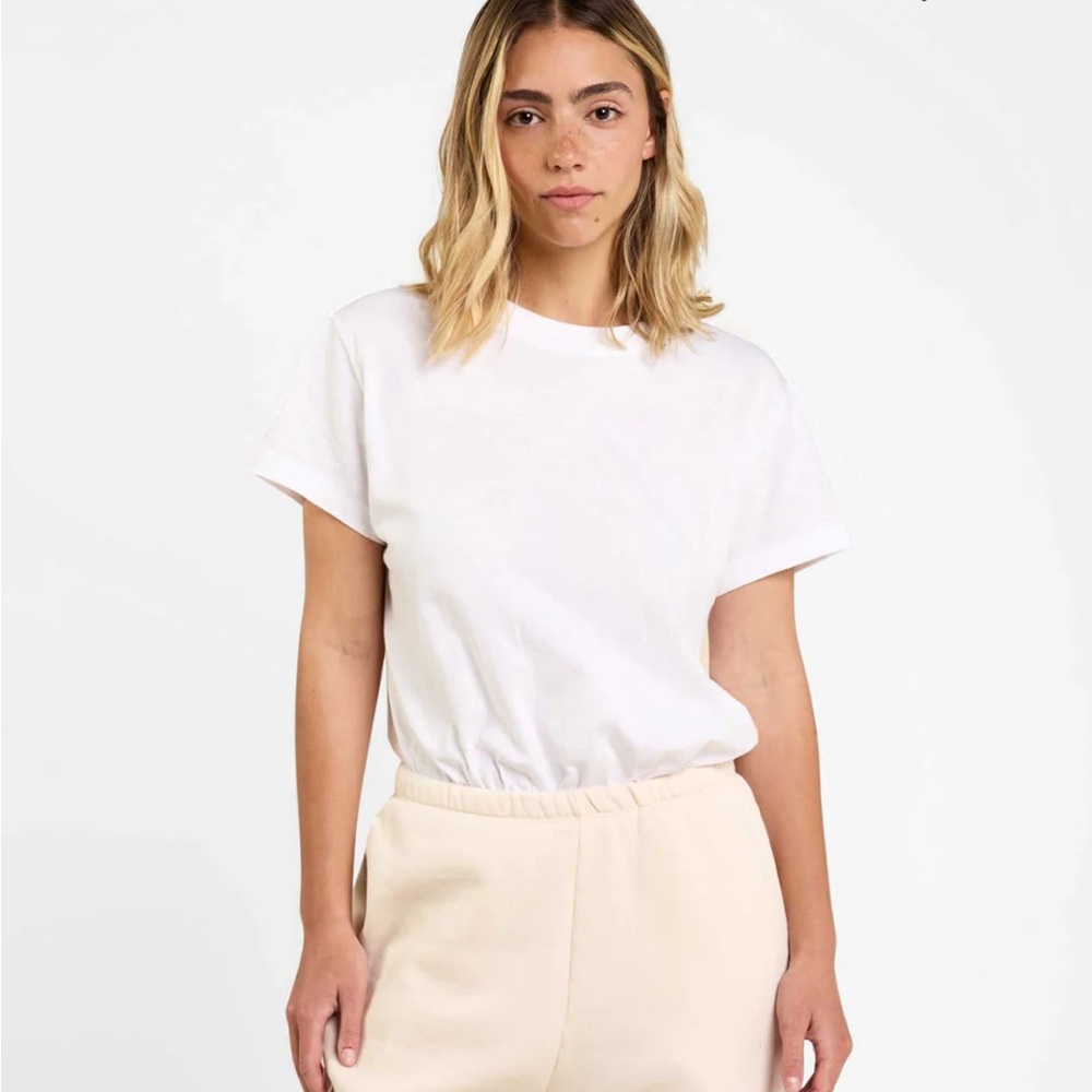Nuuds Everyday T-Shirt Bodysuit White Medium